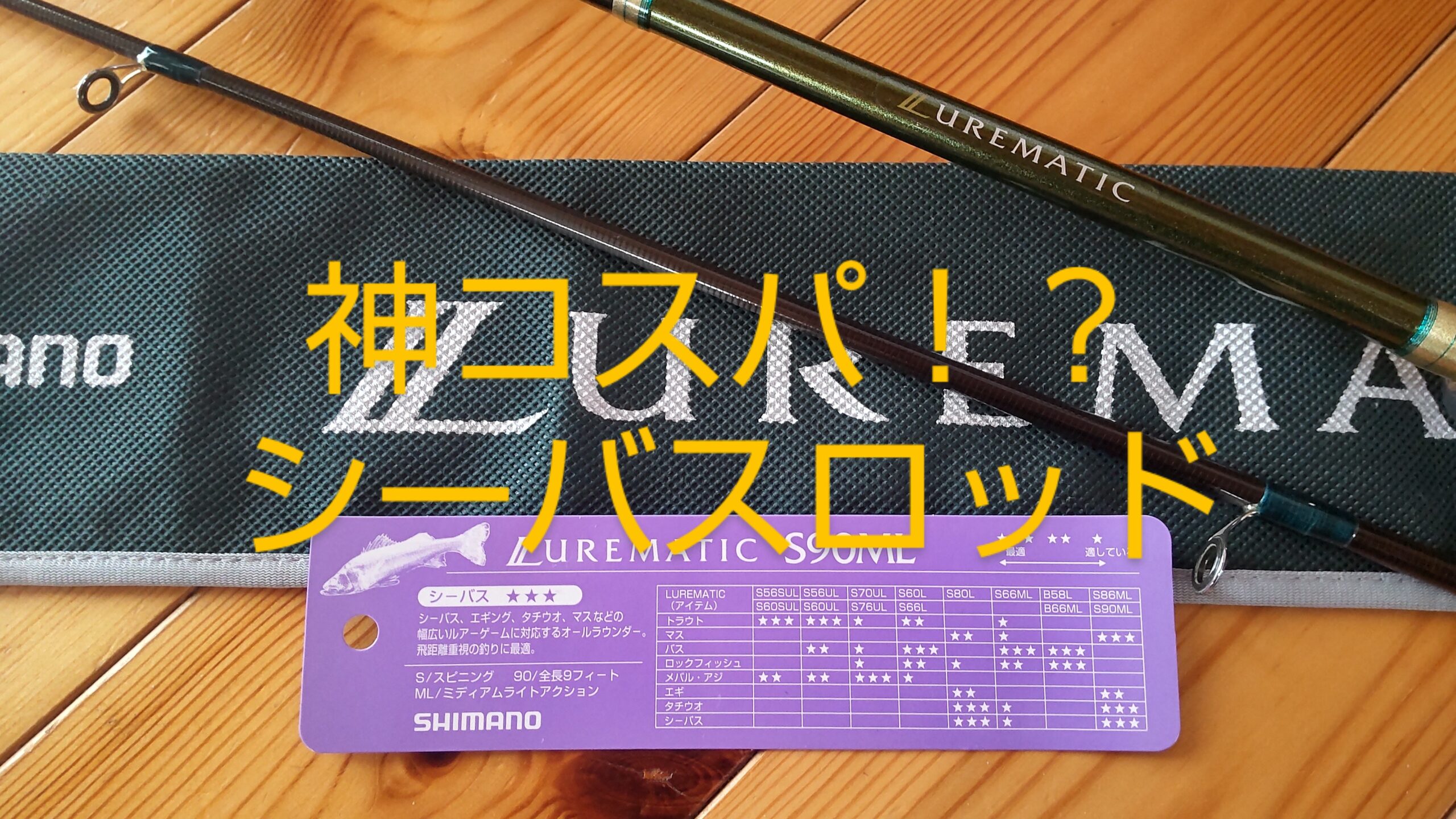 神コスパ！？アンダー1万円シーバスロッド シマノ ルアー
